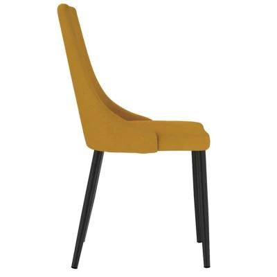 Wholesale Nordic Velvet Modern Luxury Design Furniture Dining Room Chairs Dining Chairs with Metal Legs Gold