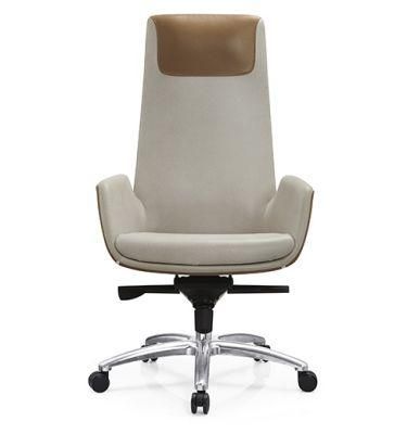 Italian Style Luxury Leather Office Chairs Swivel Manager Office Chairs