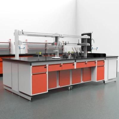 Factory Cheap Price Biological Steel Lab Furniture with Sink, Hot Selling Bio Steel Wood Lab Bench/