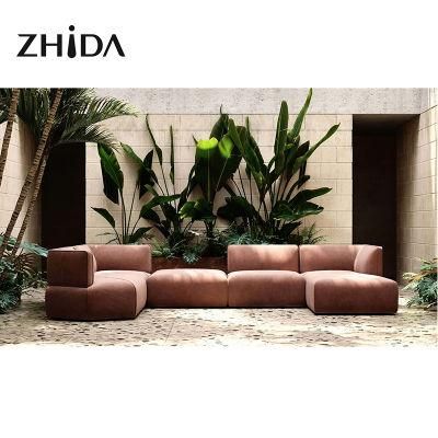 Living Room Furniture Italian Design Sectional Fabric Sofa