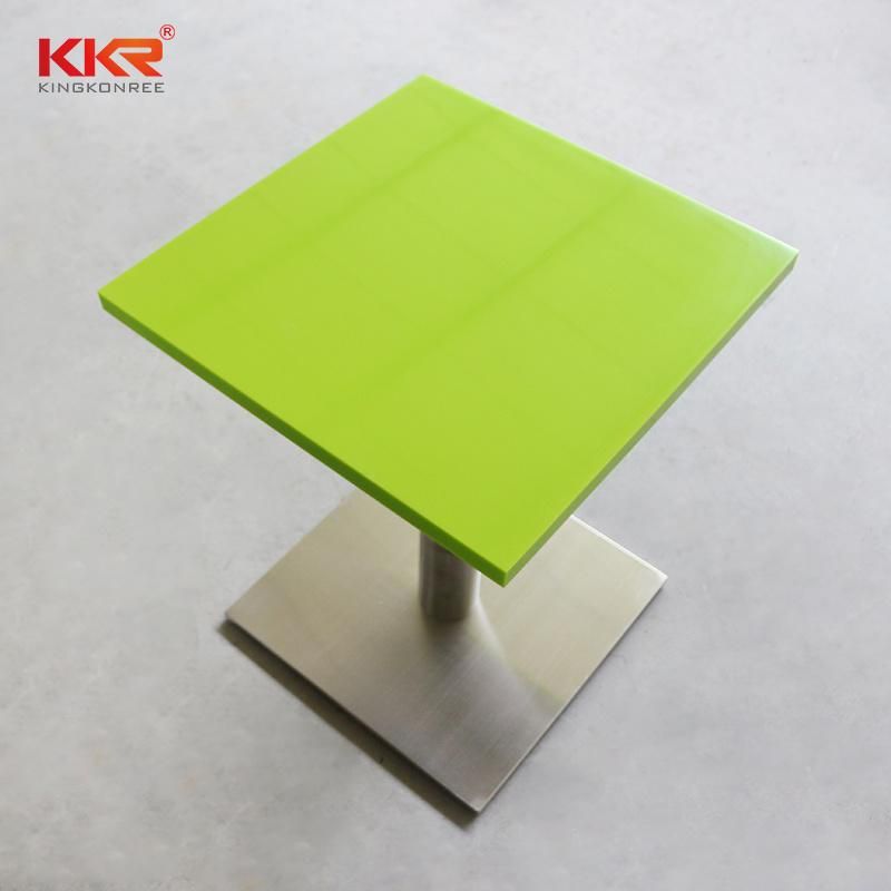 Hospital Anti Fungal Pure Color Stone Solid Surface Table