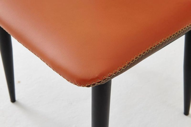 Home Furniture Brown Dining Chair PU Leather