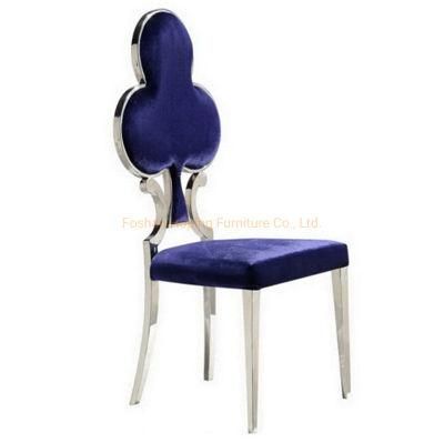 Hot Sale Restaurant Purple Fabric Dining Chair Violet Velvet Hotel Banquet Chair for Wedding Event