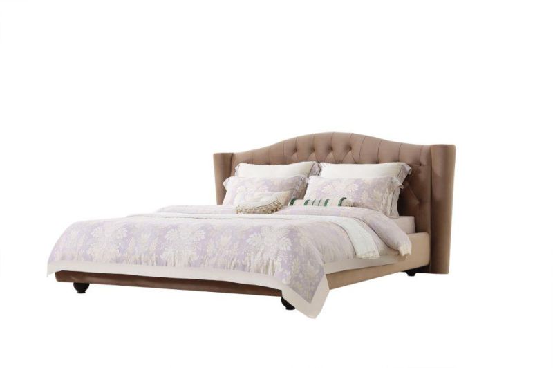 European Bedroom Furniture Fabric Bed