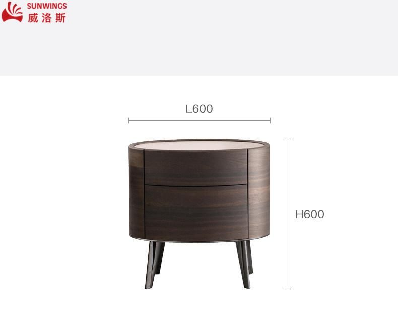 Modern and Simply Unique Design Solid Wood Night Table Furniture for Bedroom