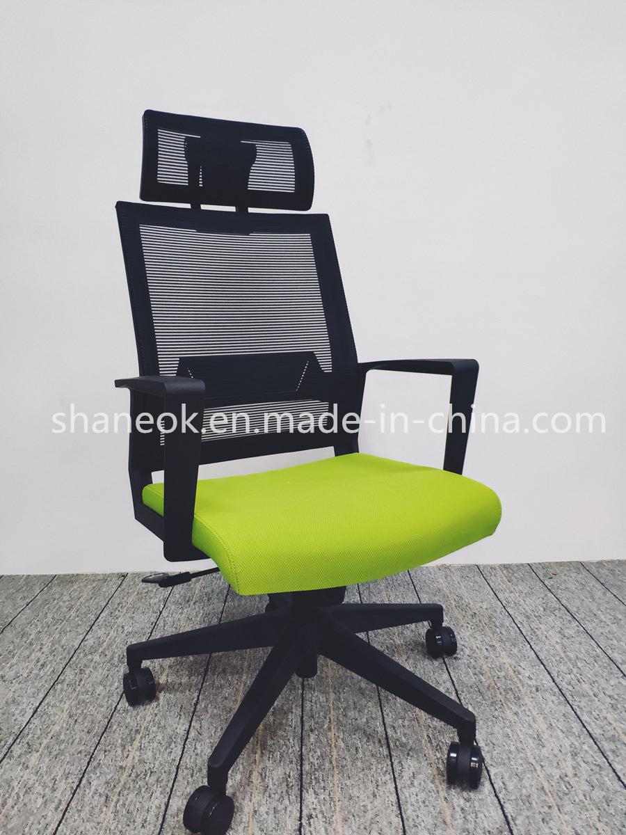 Factory Price Adjustable High Back Fabric Mesh Office Chair (6112A)