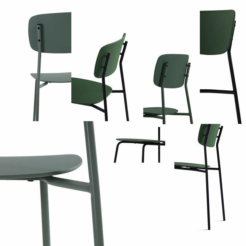 Home Furniture Dining Chairs for Sale Industrial Restaurant Furniture Chairs Stacking Metal Industrial Dining Chair