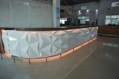 Modern High End Commercial LED Lighting L Shape Restaurant Bar Counter