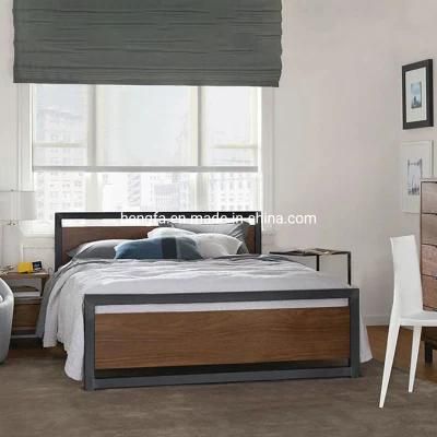 Modern Dormitory Student Kids Wood Bedroom Home Furniture Single Bed