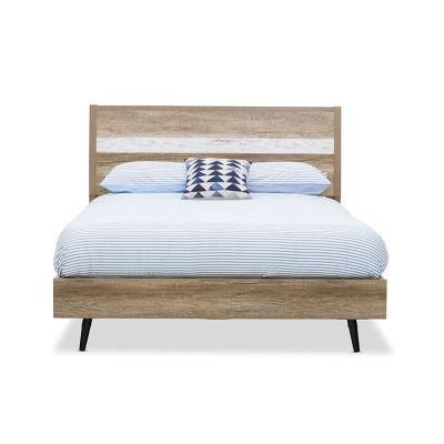 Direct Sale Modern Wood Bed Bedroom Furniture Double Bed