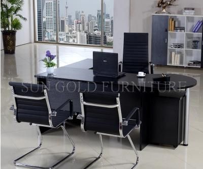 Factory Outlet Modern Black Office Desk with File Cabinet (SZ-OD272-1)