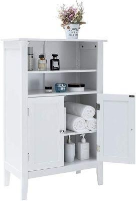 White Bathroom Cabinet with 2 Doors