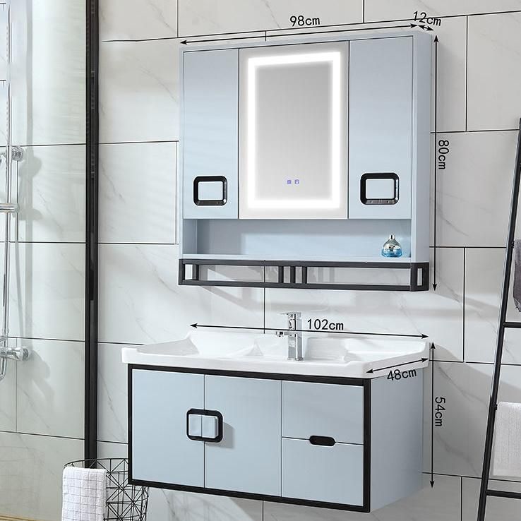 Modern Waterproof Wall Mounted Cabinet Bathroom Vanity with Mirror