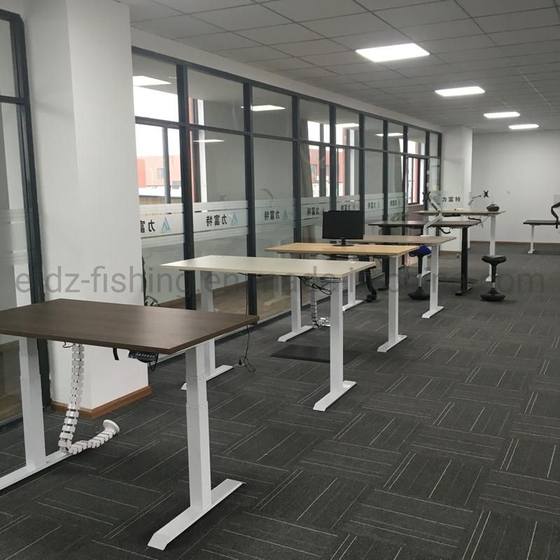 Metal Table Base with Adjustable Glides Pneumatic Desk Converters