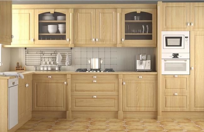 Excellent Design Prefab Kitchen Cabinet Solid Wood Factory Hot Sale Laminate Kitchen Cabinets Foshan Furniture Kitchen Furniture American