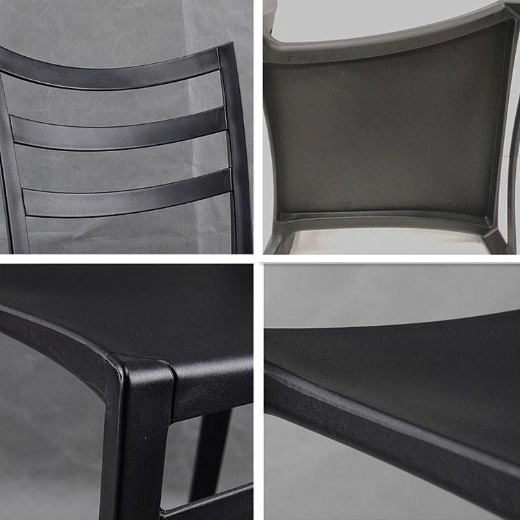 Modern Living Room Furniture Black Dining Plastic Lounge Chairs