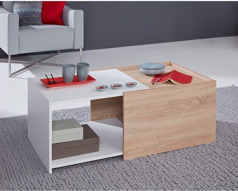 Modern Design Melamine Surface MDF Wooden Coffee Table