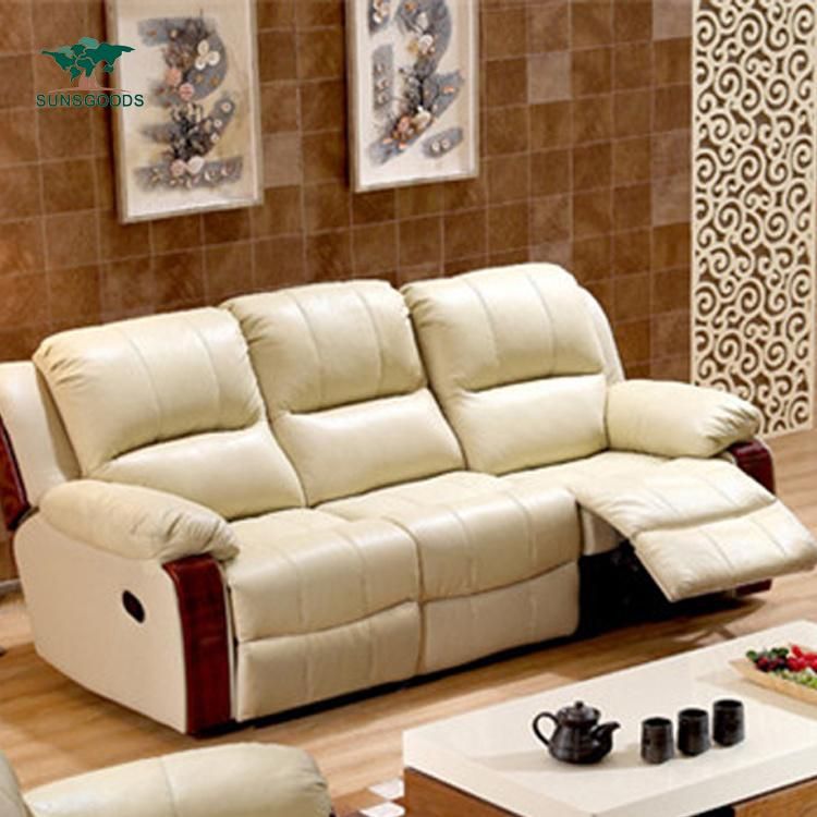 Modern Leisure Leather/Fabric Conferance Sofa for Living Room with Solid Wood Frame