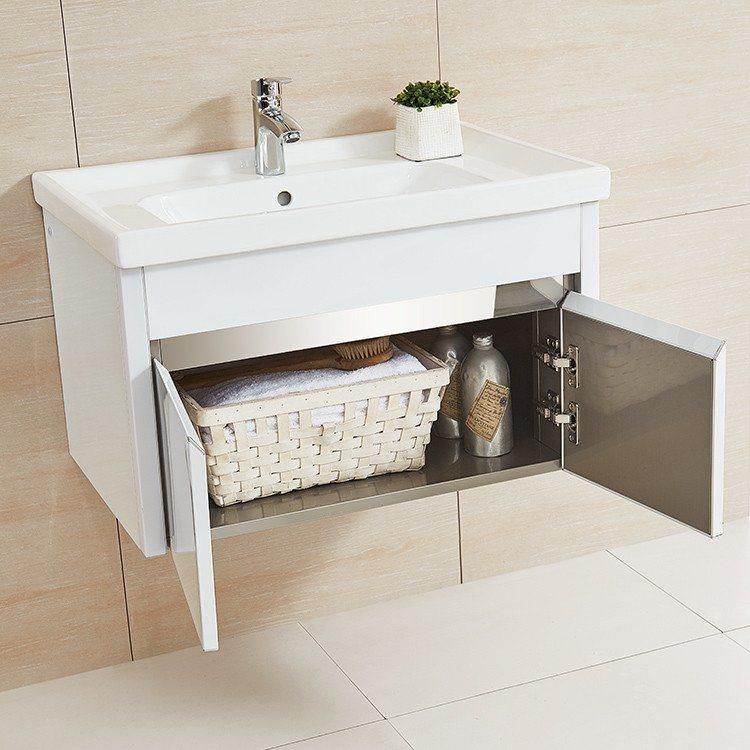 High Quality Stainless Steel Bathroom Cabinet with LED Light