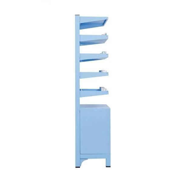 Modern Design Type Steel Pharmacy Shelving Racks with Drawer Shelving