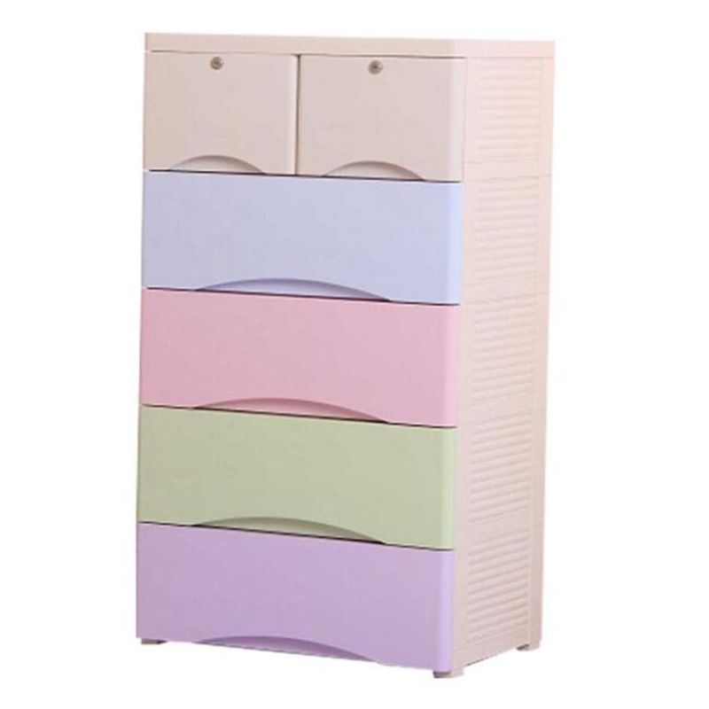 5 Tiers Plastic Baby Home Drawer Cabinet