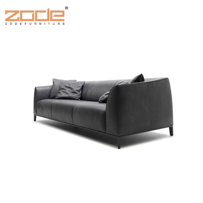 Zode Elegant Modern Design Couches Living Room Furniture Leather Single Office Sofa Set