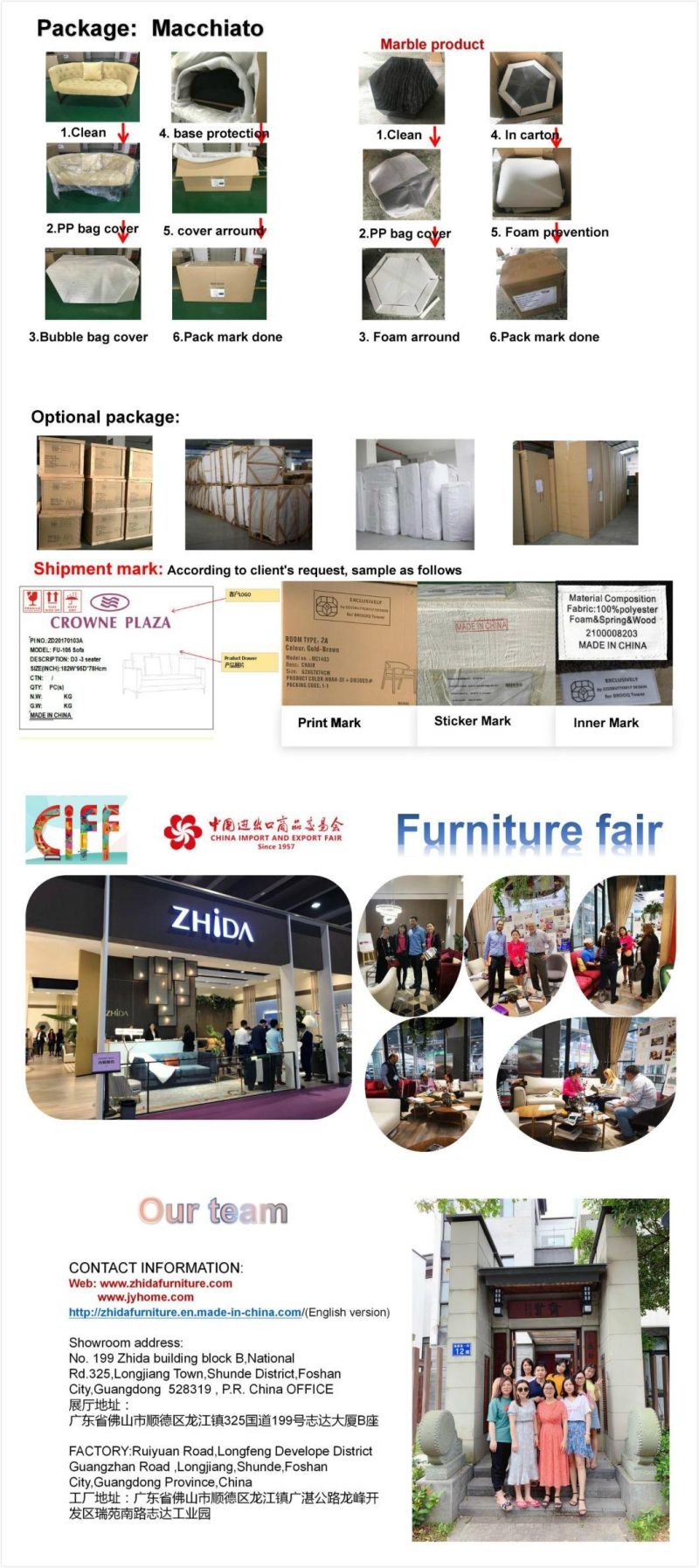 Chinese Manafucturer Modern Furniture