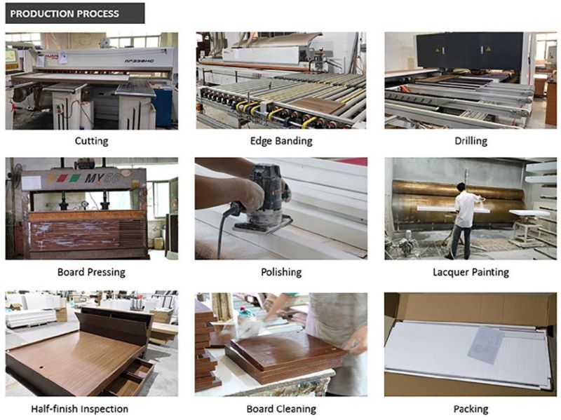 Wholesale/OEM/ODM Modern Melamine Bedroom Set Bed Furniture