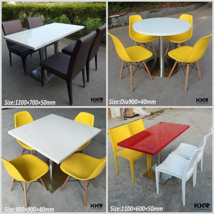 Modern Furniture Coffee Solid Surface Restaurant Dining Table