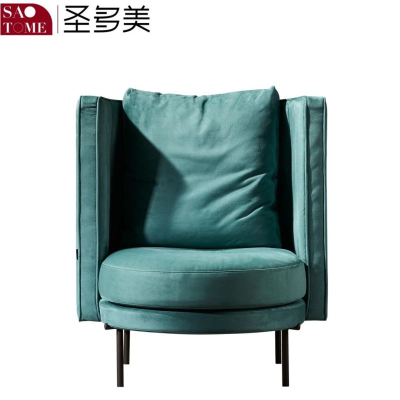 New Lazy Sofa Hotel Living Room Can Be Customized Leather Leisure Chair