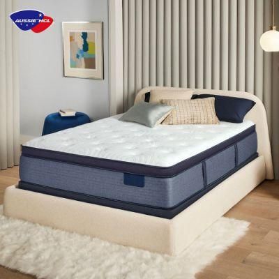 China Factory Euro Top Full Inch Memory Foam Pocket Spring Mattress Matelas Spine Protection