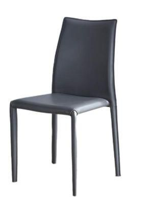 Home Modern Dining Furniture Nordic Light Luxury Italian Style Metal Frame Minimalist Casual PU Dining Chair