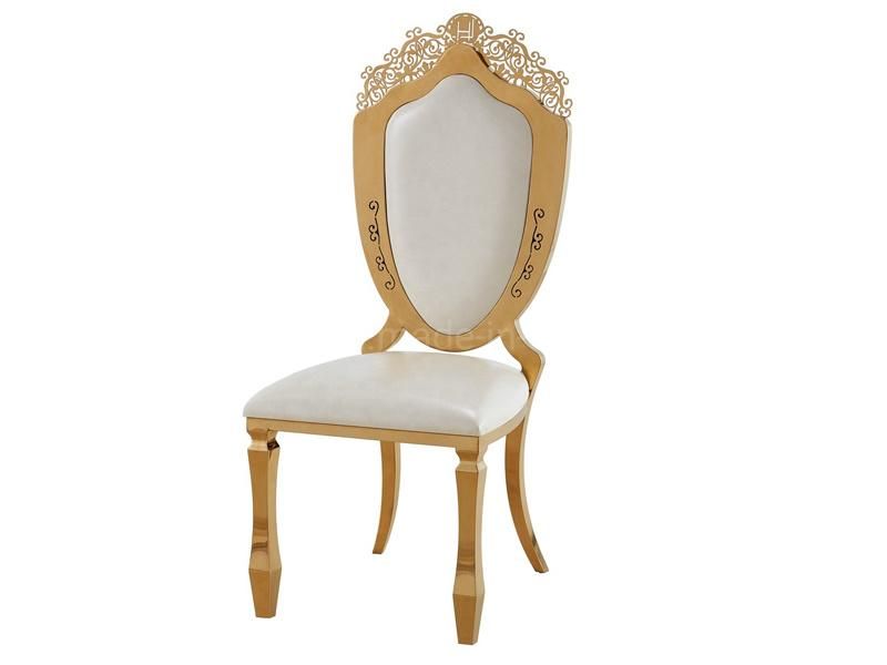 European Style Home and Home Restaurant Luxury Gold Dinner Chairs