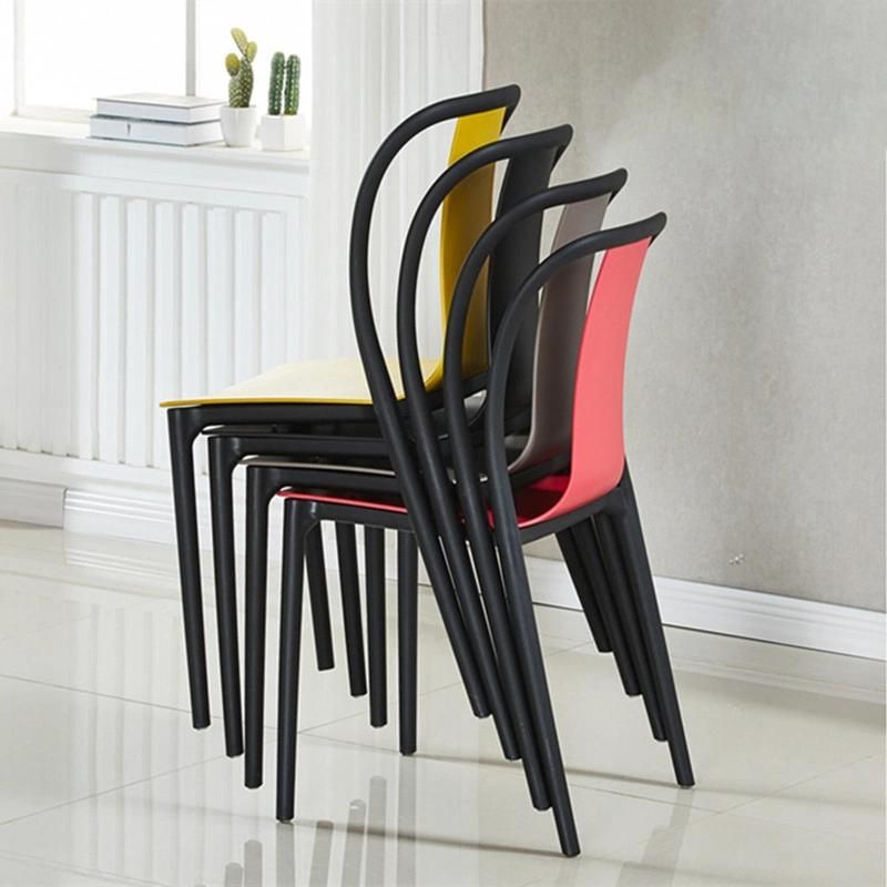 Home Dining Room Restaurant Furniture Modern PP Chair Metal Frame Dining Chair