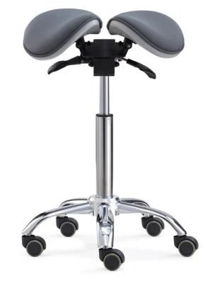 Ergonomic Saddle Seat Pony Office Stool Swivel Adjustable Office Stool