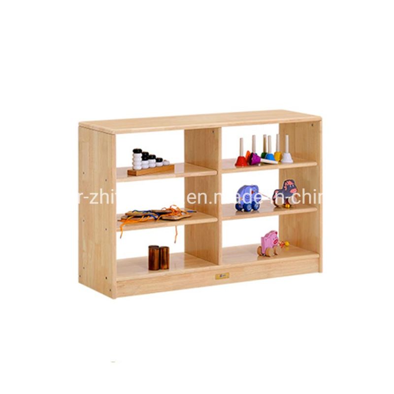 Baby Display and Storage Wooden Rack and Cabinet, Children Care Center Furniture, Playroom Furniture Toy Cabinet, Kindergarten Kids Toy Storage Cabinet