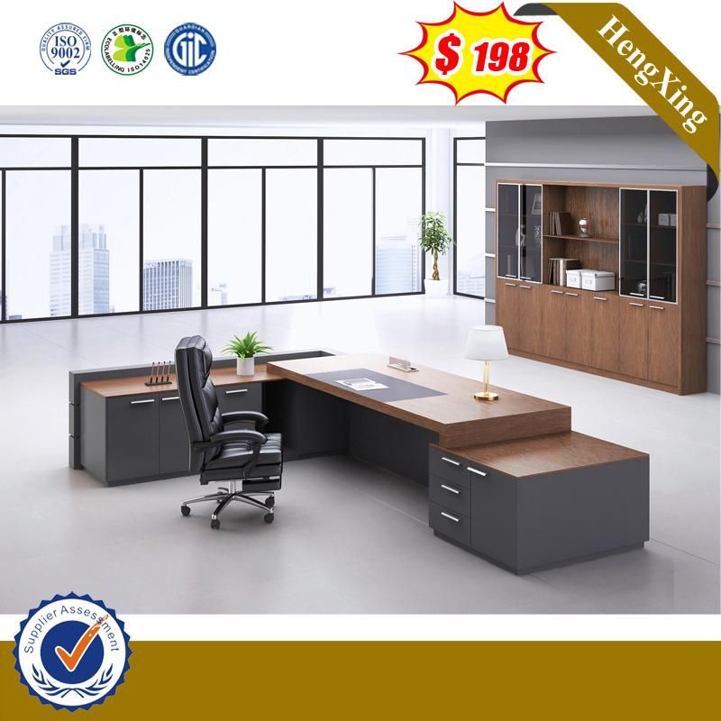 Melamine Laminated MDF Walnut Color Chinese Foshan Lecong Market Furniture (HX-8NE015)