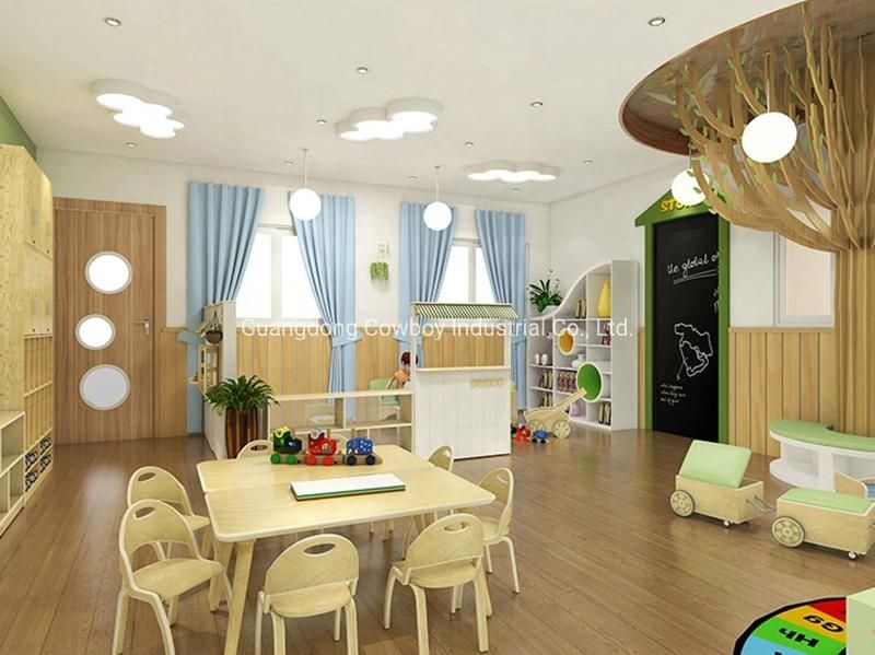 Cowboy Modern Kids Storages Cabinet Kids Table and Chairs Furniture for Preschool Classroom