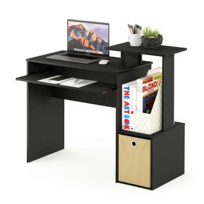 Multipurpose Home Office Computer Writing Desk, Black/Brown