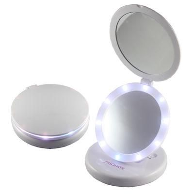 Double Sided Lighted Table Stand Mini Makeup Mirror