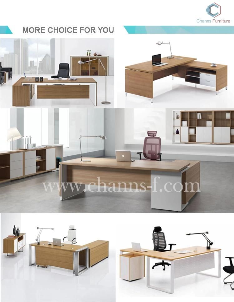 Modern Furniture Executive Table Office Desk with Side Cabinet (CAS-VA40)