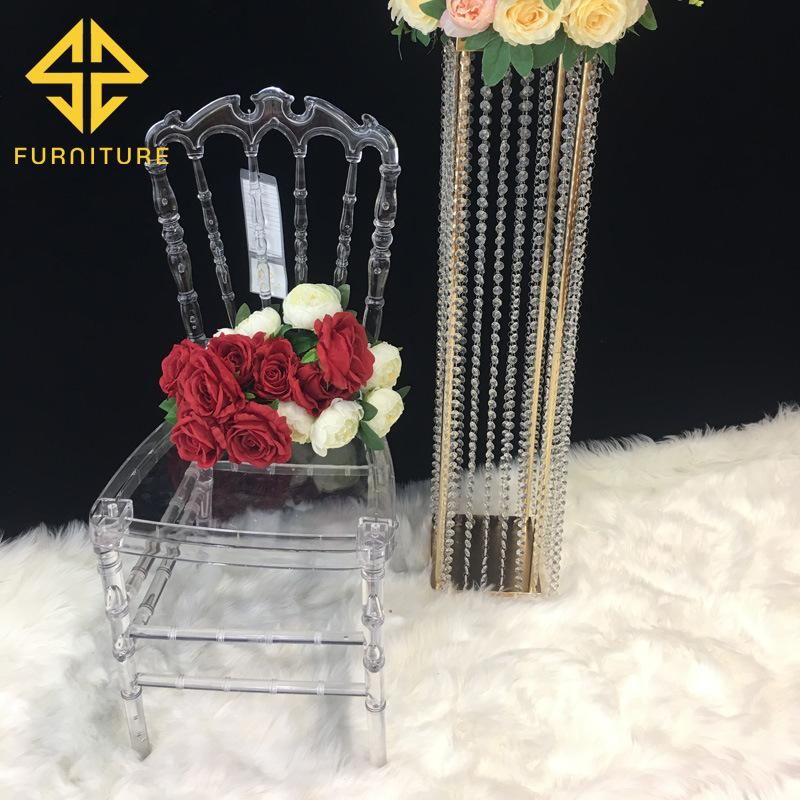 Wholesale Modern Cheap Clear Transparent Acrylic Resin Wedding Banquet Dining Chair