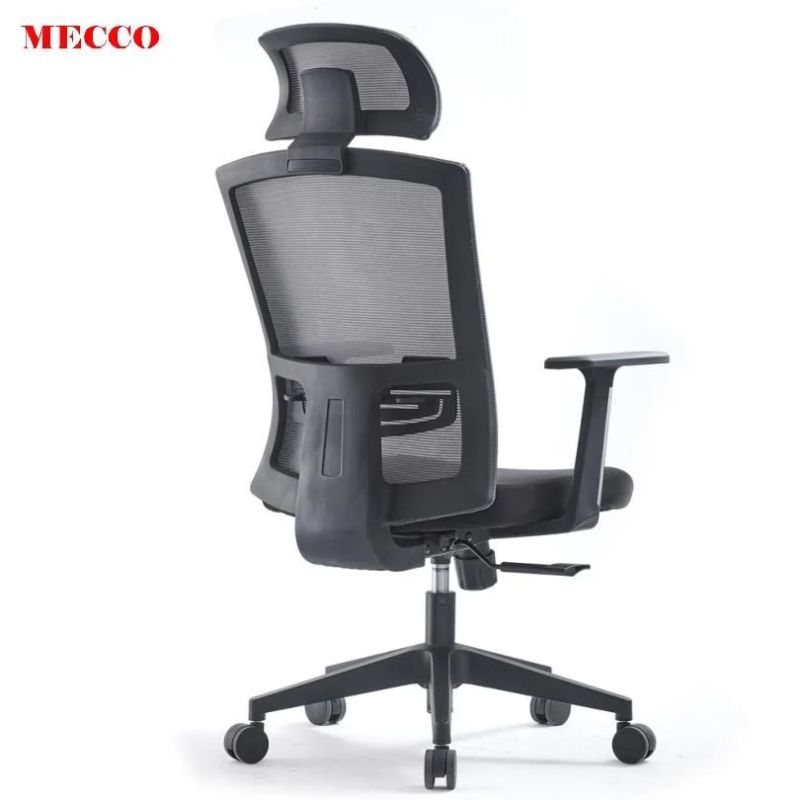 Modern Executive Office Revolving Chair High Back Ergonomic Chair Lumbar Supported Mesh Office Chair with Adjustable Headrest