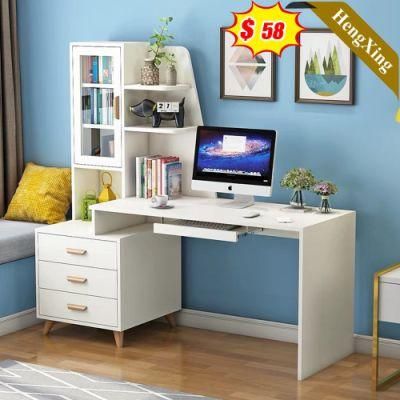 Inquiry Wooden White Color Modern Office School Furniture Storage Drawers Computer Study Table