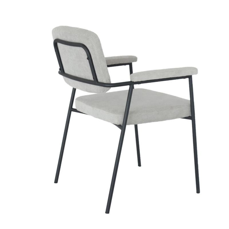 Modern Iron Legs Designs Dining Chair Armrest Restaurant Room Dining Chairs