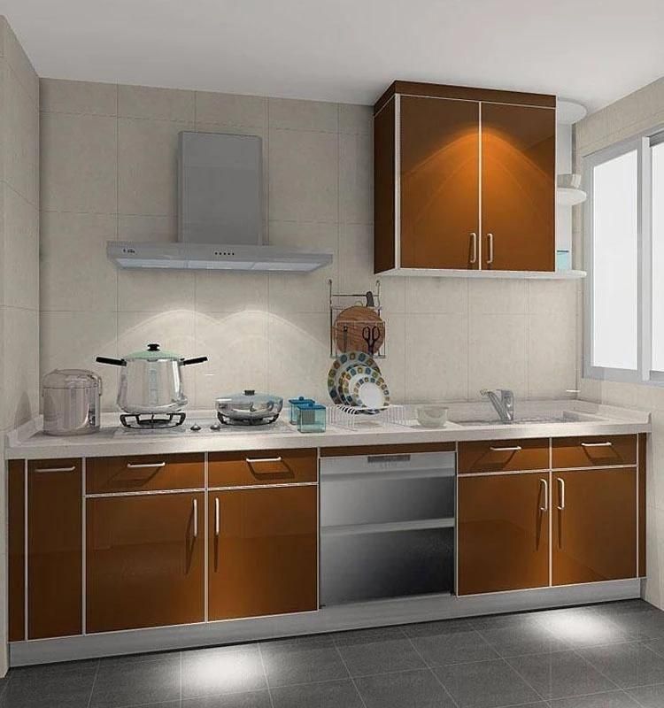 Melamine MDF Made Environmental Kitchen Cabinet