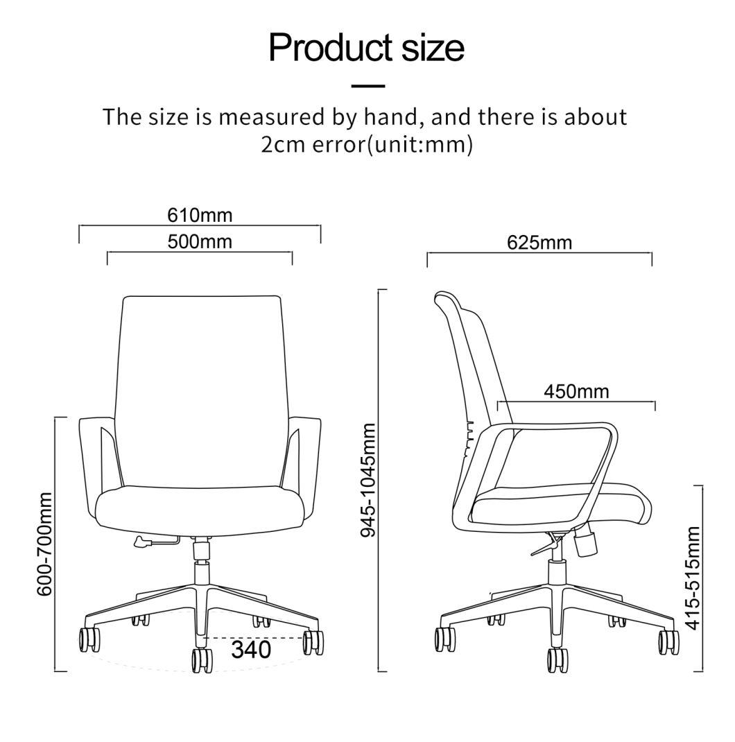 Modern Design Good Price Office Seating MID Back Study Gaming Beauty Chair Furniture