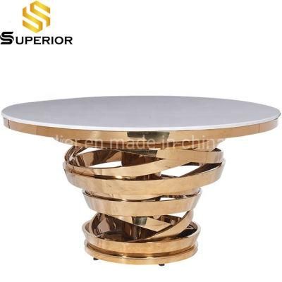 Modern Dining Room Furniture Luxury Marble Restaurant Table 10 Seater