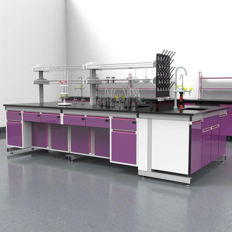 High Quality Wholesale Custom Cheap Biological Steel Modular Lab Benches, Hot Sell Factory Direct Bio Steel Lab Furniture Board/