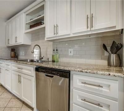 White Modern Modular Solid Wood Kitchen Cabinets